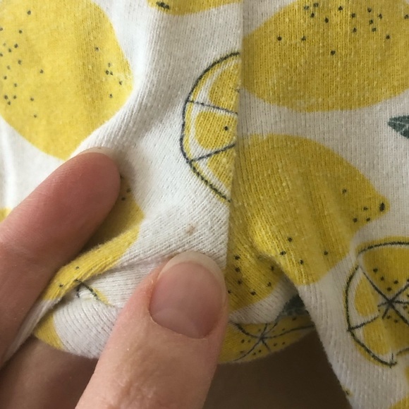 Tea Collection Girls 2 Piece Pajama Long Johns Lemons Summer - Size 2T - Picture 10 of 10